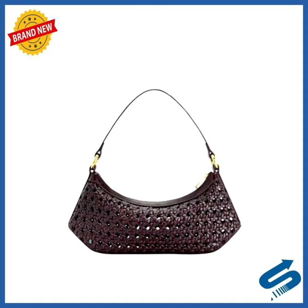 Vegan Leather Shoulder Bag Chic Minimal Crossbody Detachable Strap Elegant
